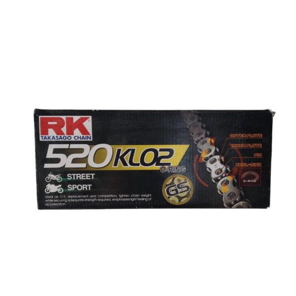 RK - Αλυσιδα RK 520X120 KLO χρυση o-ring