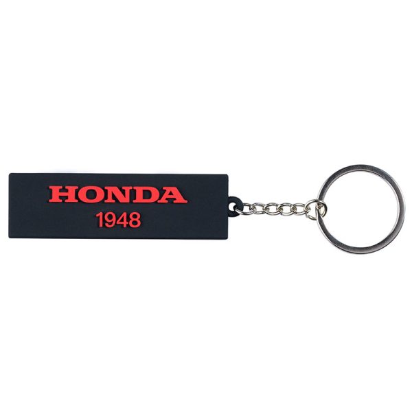 Honda original parts - Μπρελοκ Honda paddock rubber κοκκινο μαυρο 7.5x2cm