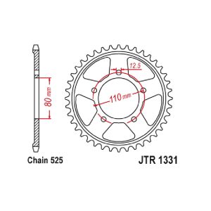 JT sprockets&chains - Rear sprocket 1331.42 JT