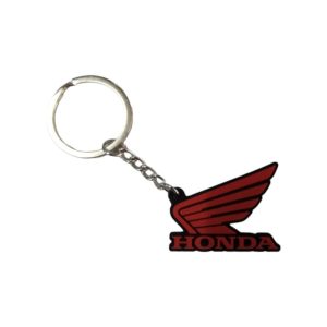Honda original parts - Μπρελοκ Honda wing κοκκινο μαυρο 4x3cm
