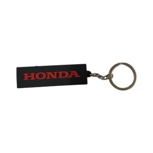 Honda original parts - Μπρελοκ Honda paddock rubber κοκκινο μαυρο 7.5x2cm