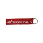 Honda original parts - Keyring Honda racing tissu red white 11.5x2.5cm